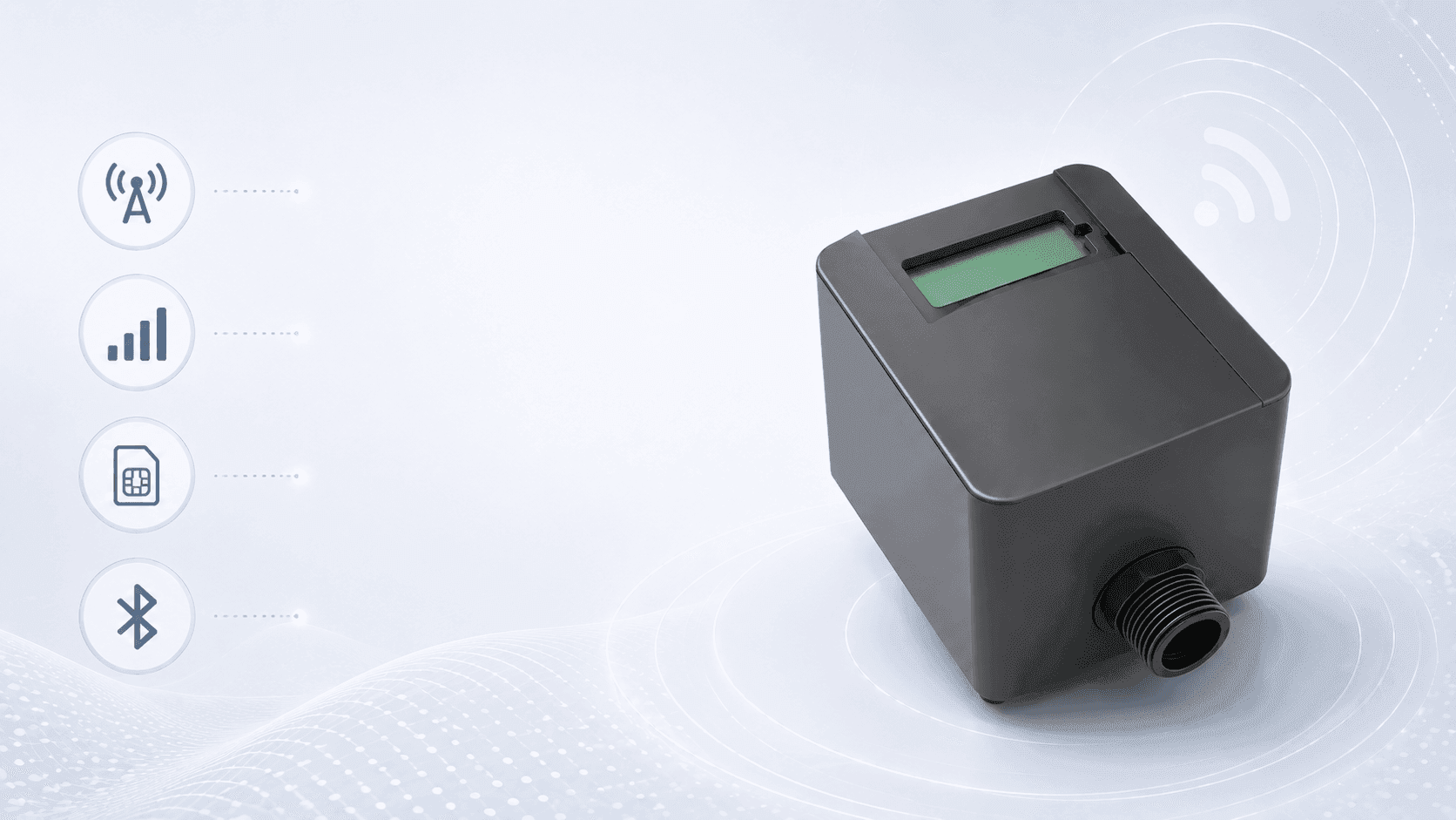 LoRa water flow meter for long-range wireless flow monitoring and cloud connectivity