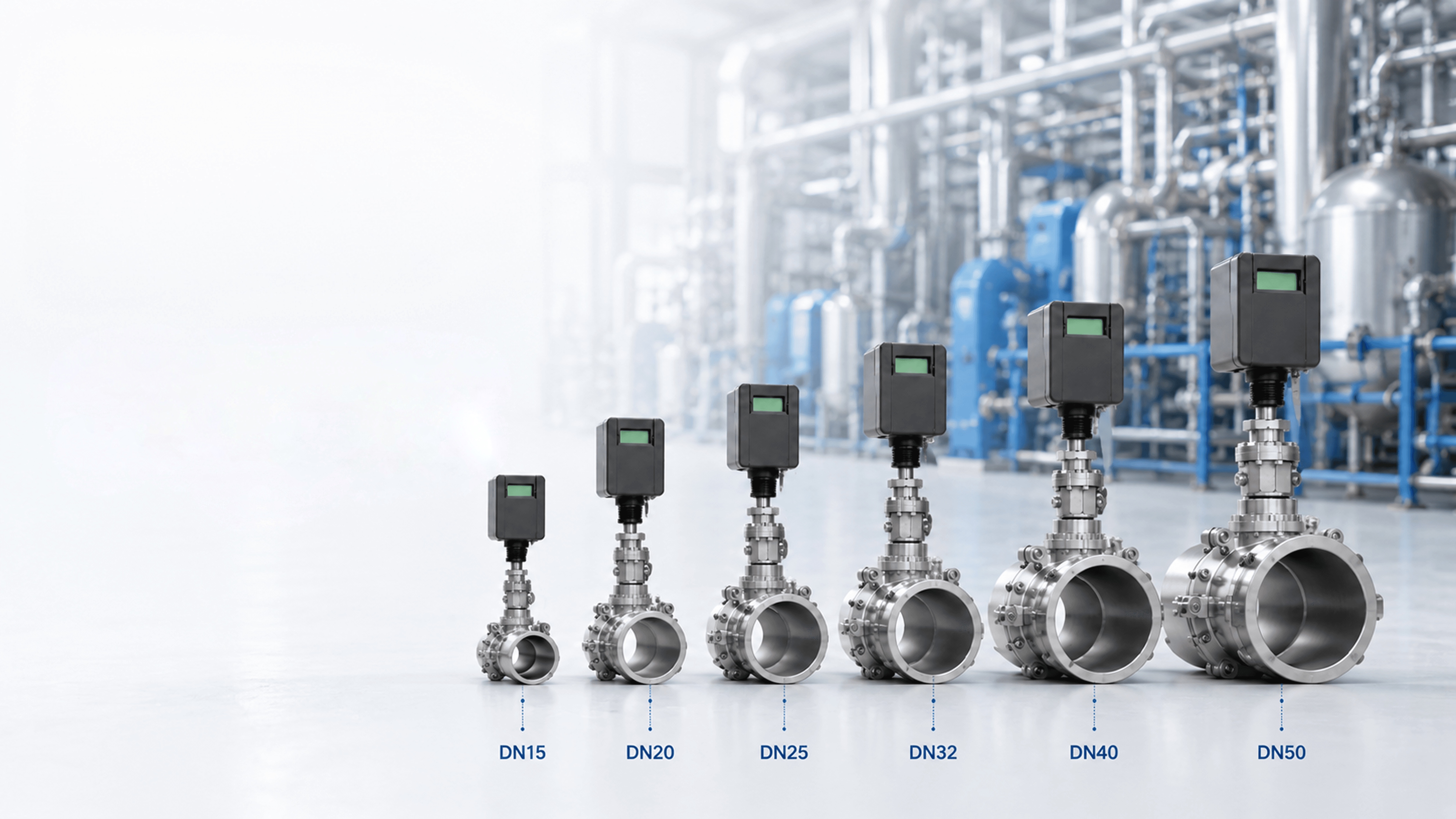 Ultrasonic water flow measurement system for industrial applications with high accuracy monitoring